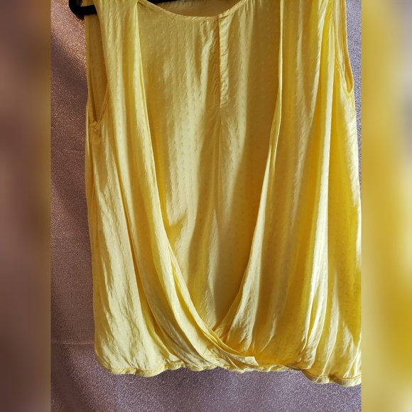 Zara Yellow Sleeveless Tank Top Small - Picture 3 of 7